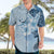 Hawaii Tapa Pattern With Blue Hibiscus Hawaiian Shirt