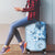 Hawaii Tapa Pattern With Blue Hibiscus Luggage Cover