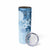 Hawaii Tapa Pattern With Blue Hibiscus Skinny Tumbler