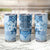 Hawaii Tapa Pattern With Blue Hibiscus Tumbler Cup