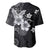 Hawaii Tapa Pattern With Black Hibiscus Baseball Jersey