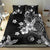 Hawaii Tapa Pattern With Black Hibiscus Bedding Set