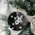 Hawaii Tapa Pattern With Black Hibiscus Ceramic Ornament