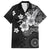 Hawaii Tapa Pattern With Black Hibiscus Hawaiian Shirt