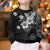 Hawaii Tapa Pattern With Black Hibiscus Kid Ugly Christmas Sweater