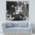 Hawaii Tapa Pattern With Black Hibiscus Tapestry