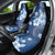 Hawaii Tapa Pattern With Navy Hibiscus Car Seat Cover