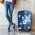 Hawaii Tapa Pattern With Navy Hibiscus Luggage Cover