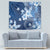 Hawaii Tapa Pattern With Navy Hibiscus Tapestry