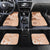 Hawaii Tapa Pattern With Brown Hibiscus Car Mats