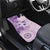 Hawaii Tapa Pattern With Violet Hibiscus Car Mats