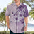 Hawaii Tapa Pattern With Violet Hibiscus Hawaiian Shirt