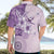 Hawaii Tapa Pattern With Violet Hibiscus Hawaiian Shirt