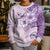 Hawaii Tapa Pattern With Violet Hibiscus Kid Ugly Christmas Sweater