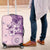 Hawaii Tapa Pattern With Violet Hibiscus Luggage Cover