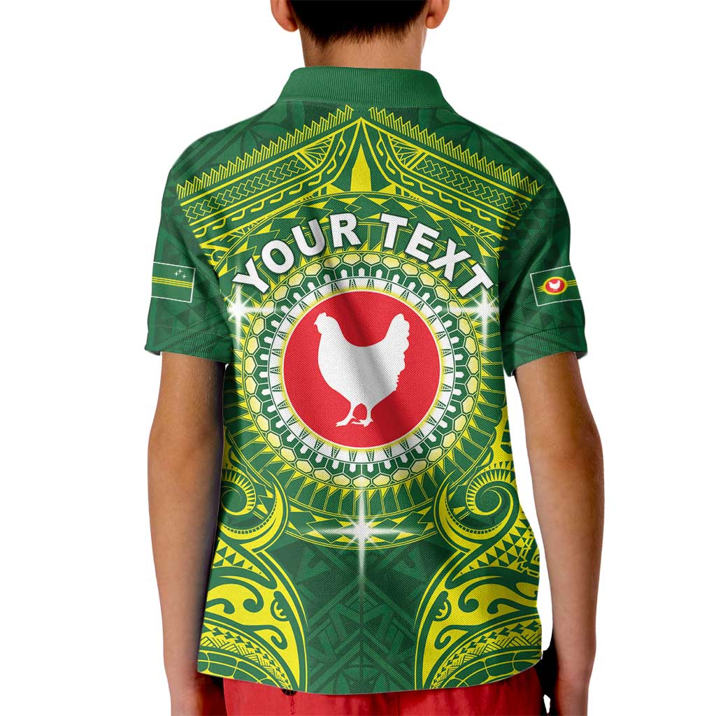 Personalized American Samoa Manua Cession Day Kid Polo Shirt Up Up The Moa LT05 - Polynesian Pride