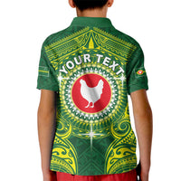 Personalized American Samoa Manua Cession Day Kid Polo Shirt Up Up The Moa LT05 - Polynesian Pride