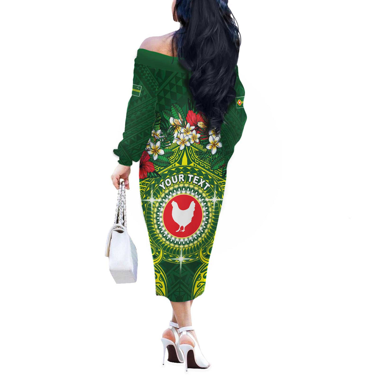 Personalized American Samoa Manua Cession Day Off The Shoulder Long Sleeve Dress Up Up The Moa