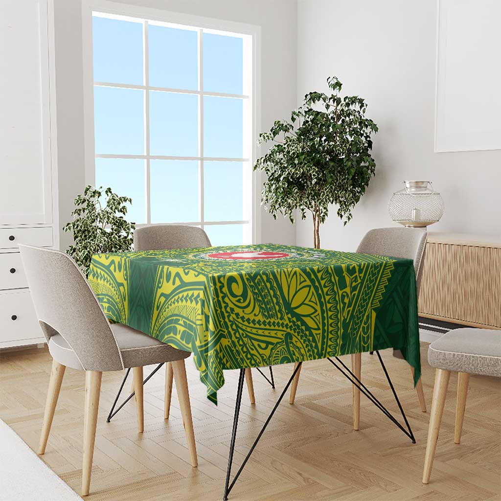 American Samoa Manua Cession Day Tablecloth Up Up The Moa