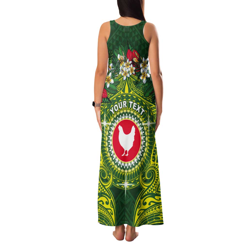 Personalized American Samoa Manua Cession Day Tank Maxi Dress Up Up The Moa