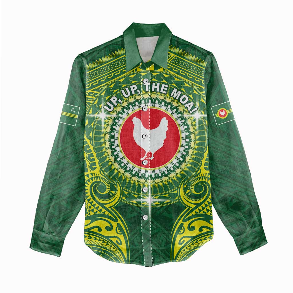 Personalized American Samoa Manua Cession Day Women Casual Shirt Up Up The Moa