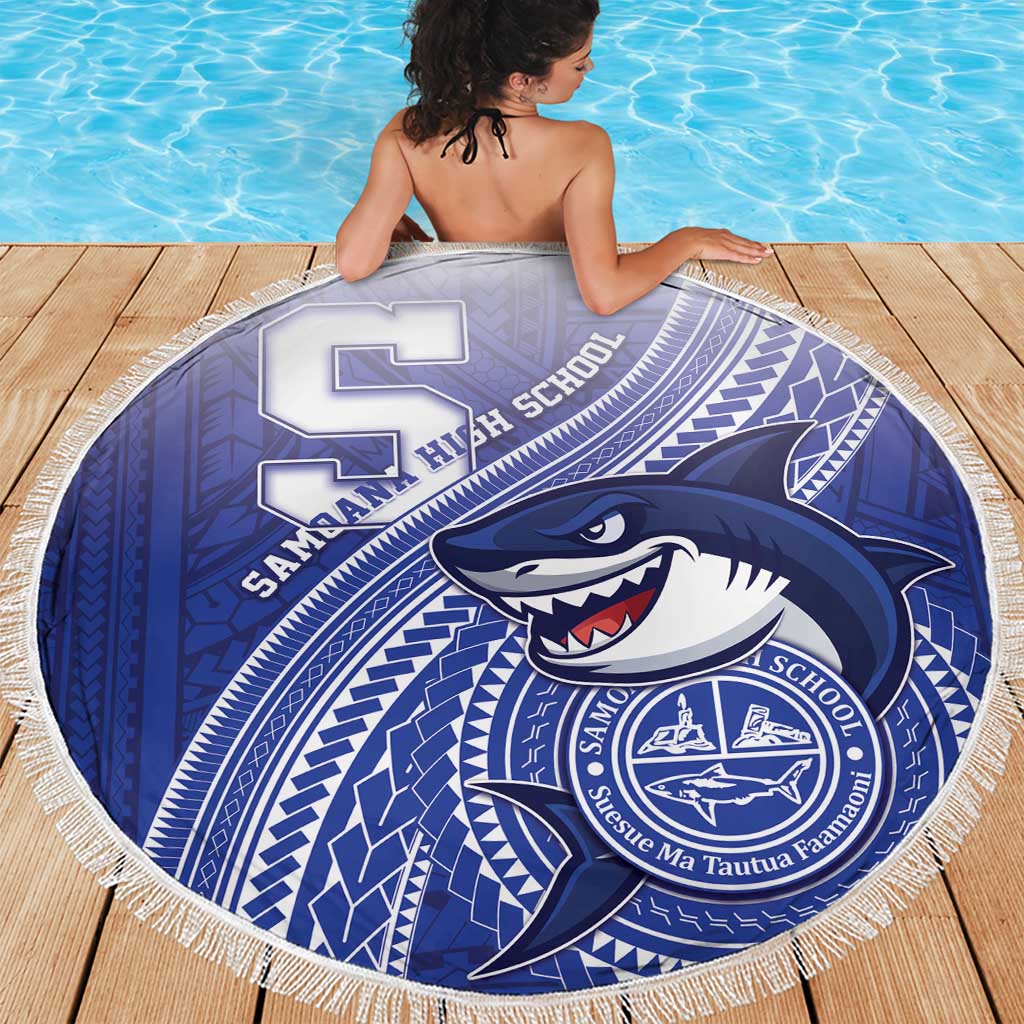 Samoana High School Beach Blanket Polynesian Tribal Shark LT05 - Polynesian Pride