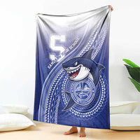Samoana High School Blanket Polynesian Tribal Shark