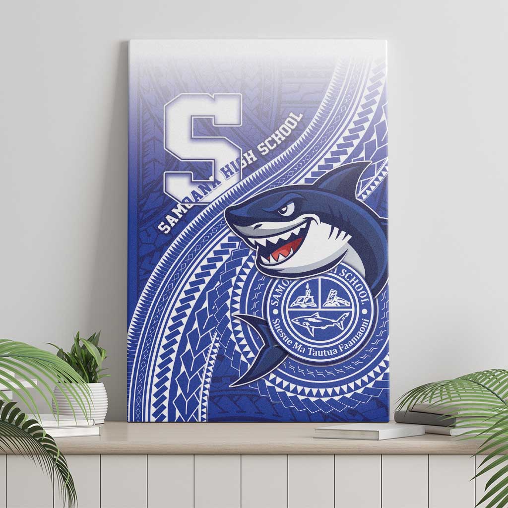 Samoana High School Canvas Wall Art Polynesian Tribal Shark LT05 - Polynesian Pride