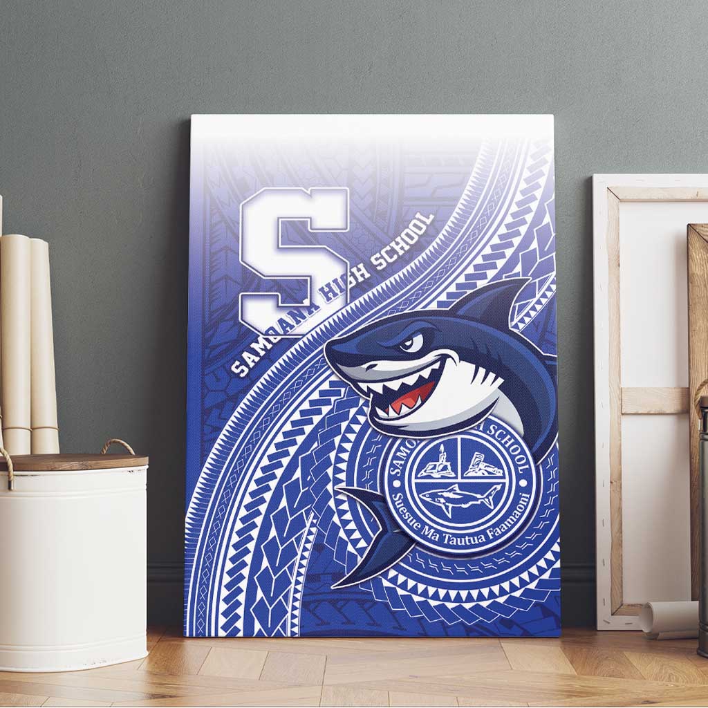 Samoana High School Canvas Wall Art Polynesian Tribal Shark LT05 - Polynesian Pride