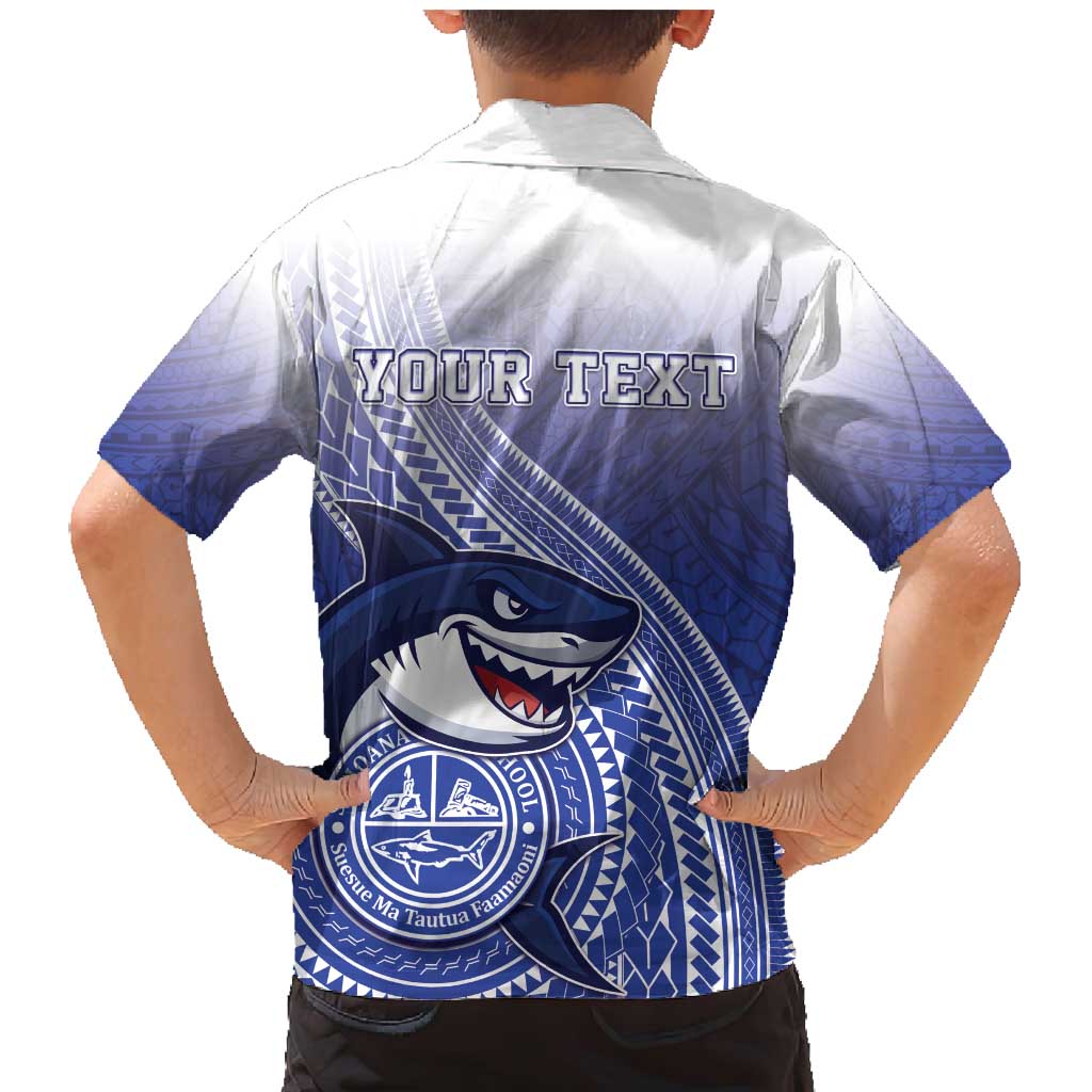 Personalized Samoana High School Family Matching Mermaid Dress and Hawaiian Shirt Polynesian Tribal Shark