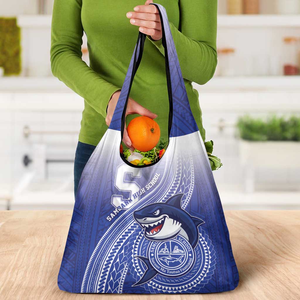 Samoana High School Grocery Bag Polynesian Tribal Shark LT05 - Polynesian Pride