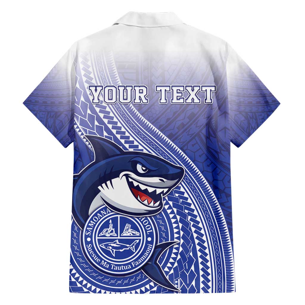 Personalized Samoana High School Hawaiian Shirt Polynesian Tribal Shark LT05 - Polynesian Pride