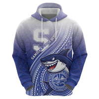Personalized Samoana High School Hoodie Polynesian Tribal Shark