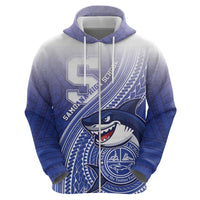 Personalized Samoana High School Hoodie Polynesian Tribal Shark