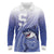 Personalized Samoana High School Long Sleeve Polo Shirt Polynesian Tribal Shark