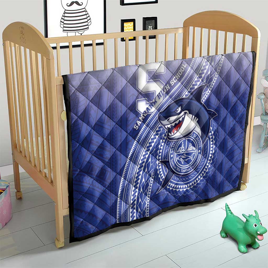 Samoana High School Quilt Polynesian Tribal Shark