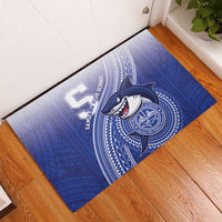Samoana High School Rubber Doormat Polynesian Tribal Shark LT05 - Polynesian Pride
