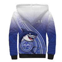 Personalized Samoana High School Sherpa Hoodie Polynesian Tribal Shark LT05 - Polynesian Pride