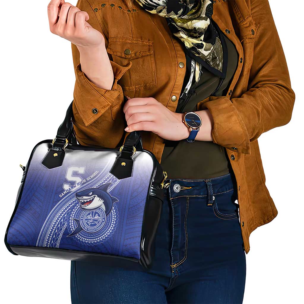 Samoana High School Shoulder Handbag Polynesian Tribal Shark