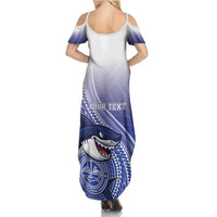 Personalized Samoana High School Summer Maxi Dress Polynesian Tribal Shark LT05 - Polynesian Pride