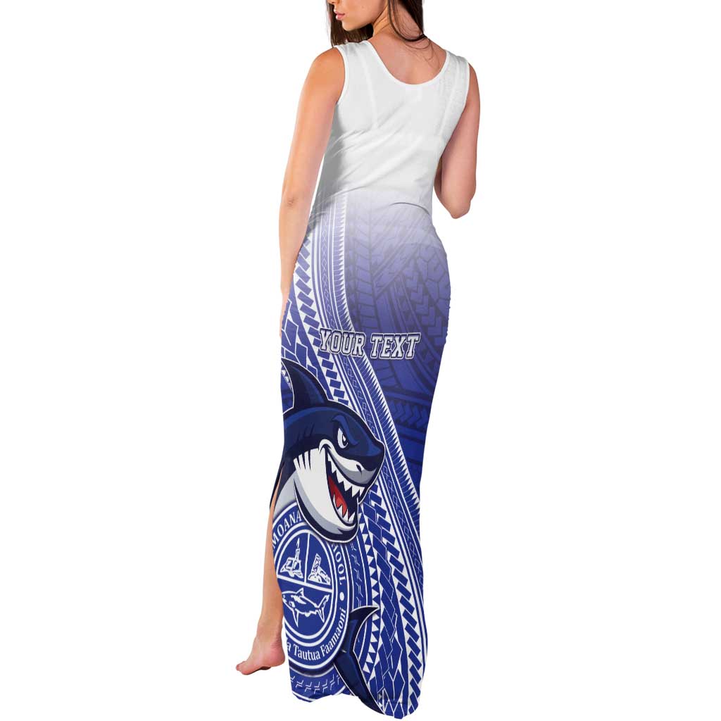 Personalized Samoana High School Tank Maxi Dress Polynesian Tribal Shark LT05 - Polynesian Pride