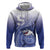 Personalized Samoana High School Zip Hoodie Polynesian Tribal Shark