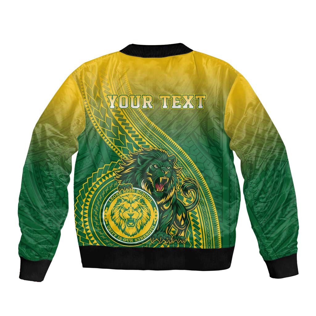 Personalized Leone High School Bomber Jacket Leone Lion