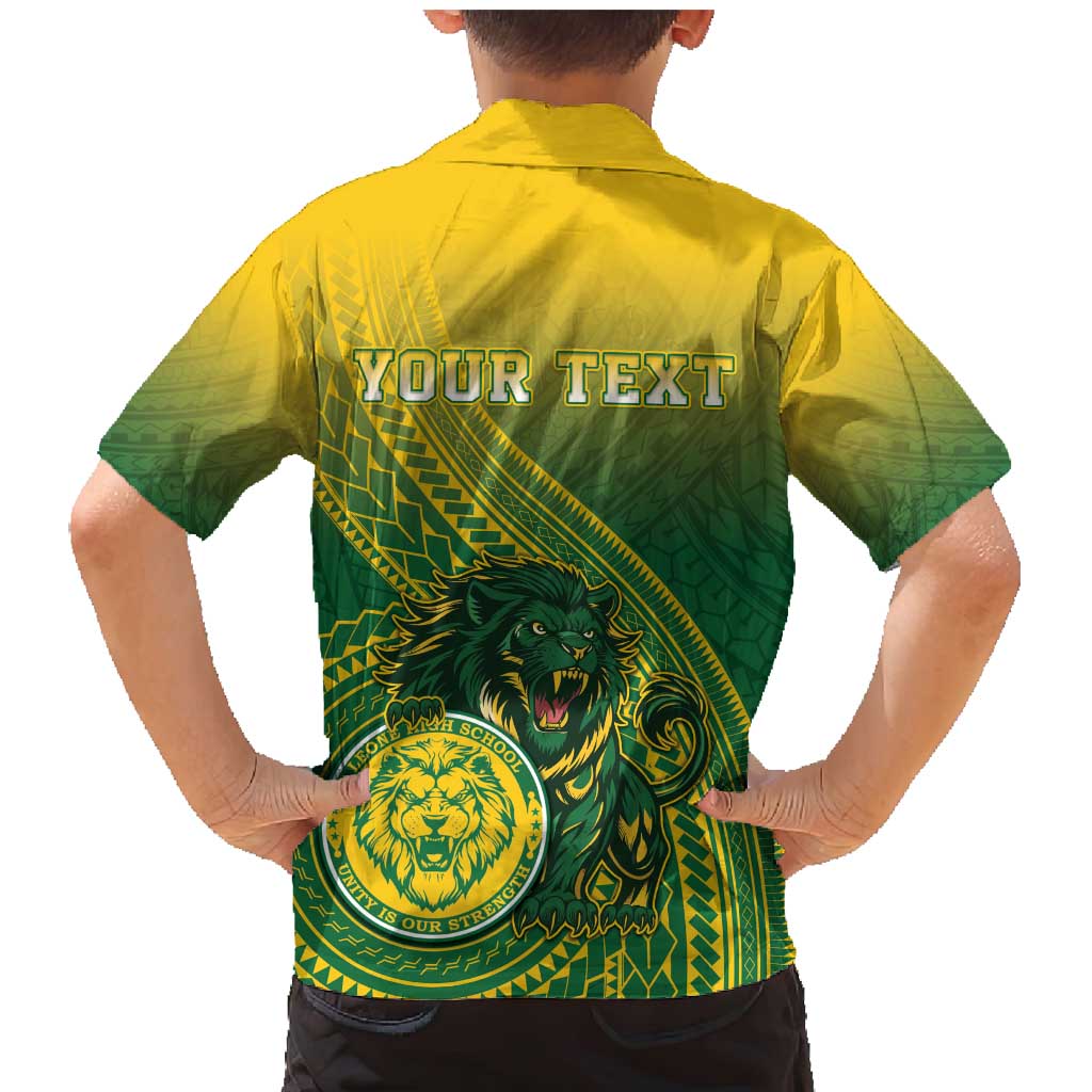 Personalized Leone High School Family Matching Mermaid Dress and Hawaiian Shirt Leone Lion