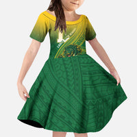 Personalized Leone High School Family Matching Off The Shoulder Long Sleeve Dress and Hawaiian Shirt Leone Lion
