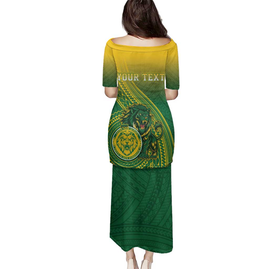 Personalized Leone High School Family Matching Puletasi and Hawaiian Shirt Leone Lion LT05 - Polynesian Pride