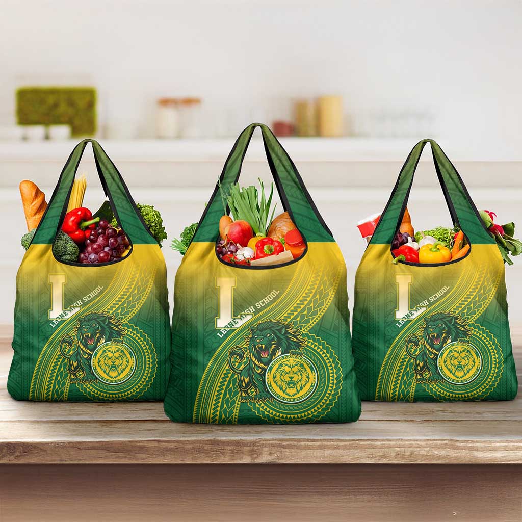 Leone High School Grocery Bag Leone Lion LT05 3-pack One Size Green - Polynesian Pride
