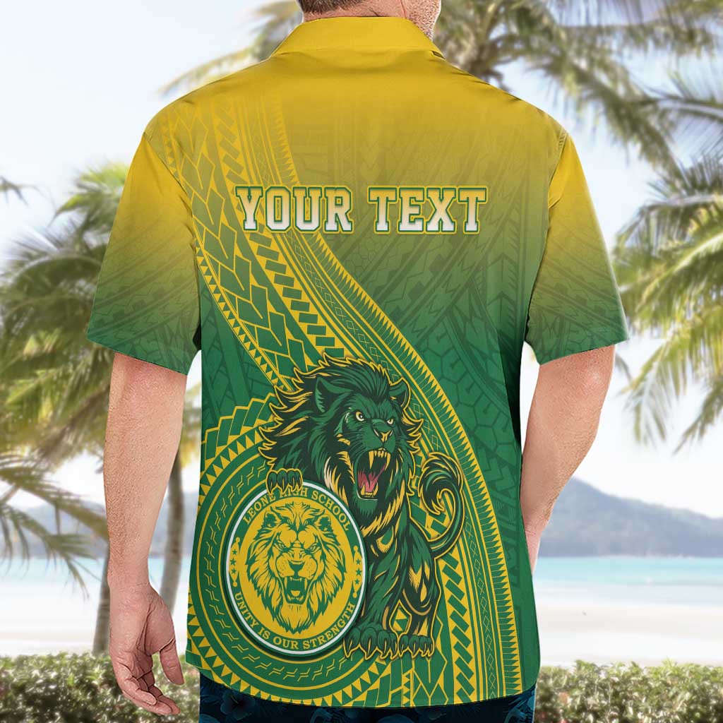 Personalized Leone High School Hawaiian Shirt Leone Lion LT05 - Polynesian Pride