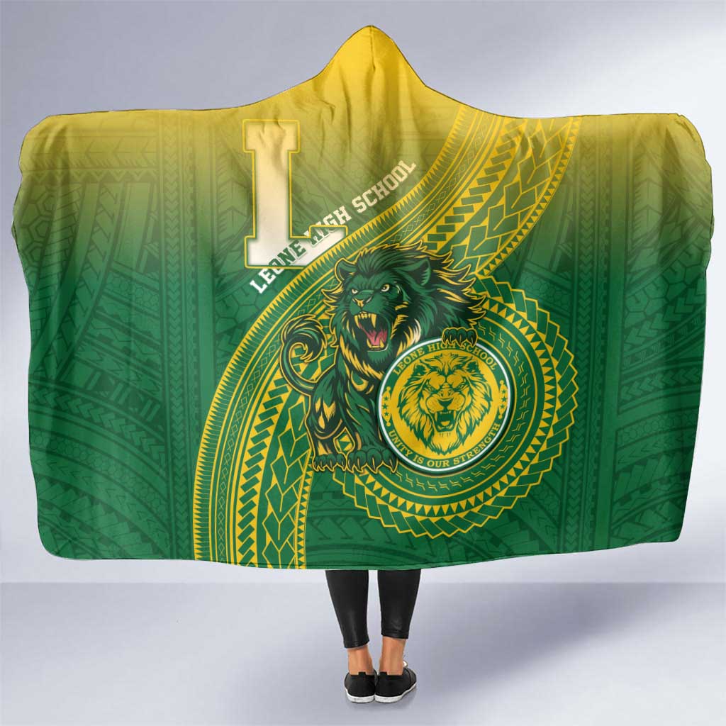 Leone High School Hooded Blanket Leone Lion