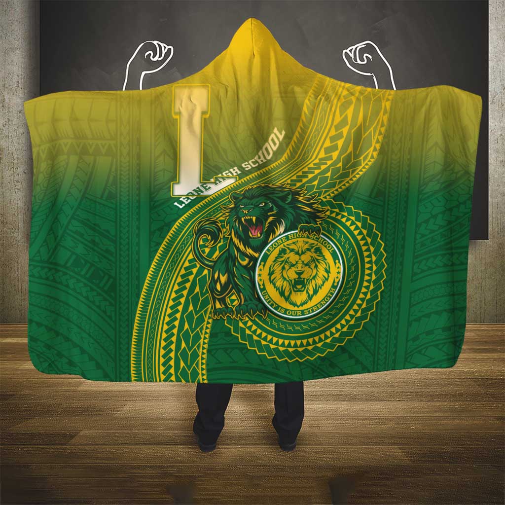 Leone High School Hooded Blanket Leone Lion